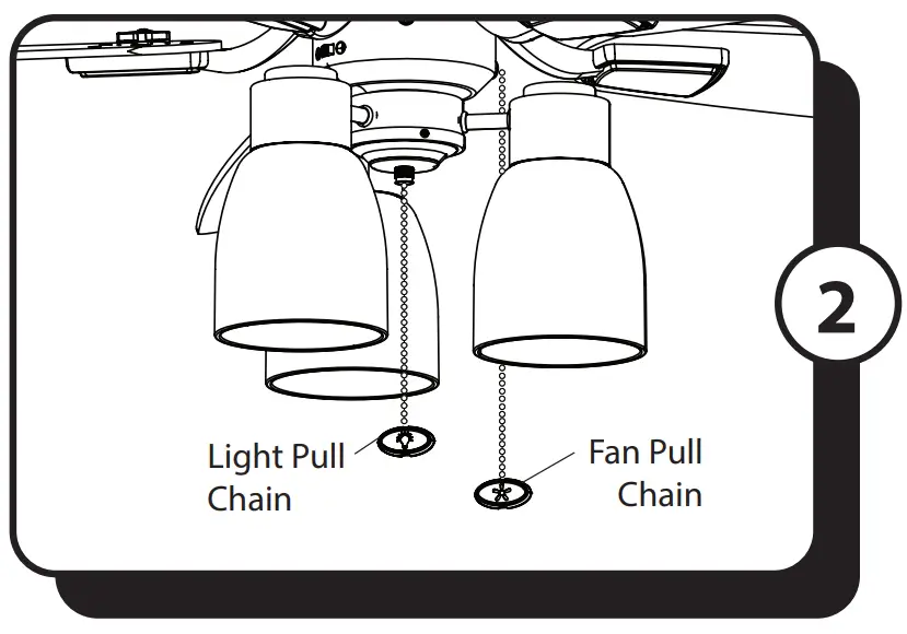 PROMINENCE HOME 51669 52 Inch Indoor Ceiling Fan - fan pull chain