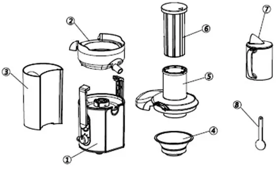 kogan KAJCE10FSTA 1000w 2L Centrifugal Juicer-fig1