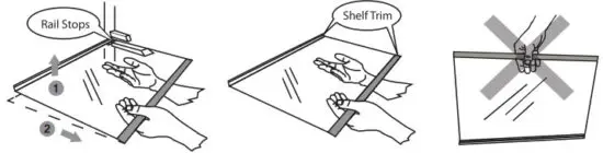 HITACHI R H290PUN7K Refrigerator - Adjusting the shelves