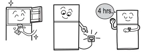 HITACHI R H290PUN7K Refrigerator - Before Use