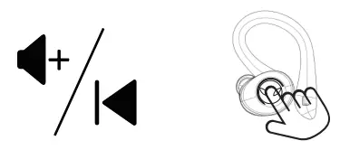 DZ STORM Power Q25 Pro Waterproof Wireless Sports Earbuds - MFB Button1