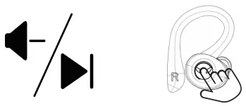 DZ STORM Power Q25 Pro Waterproof Wireless Sports Earbuds - MFB Button2