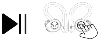 DZ STORM Power Q25 Pro Waterproof Wireless Sports Earbuds - MFB Button3