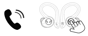 DZ STORM Power Q25 Pro Waterproof Wireless Sports Earbuds - MFB Button4