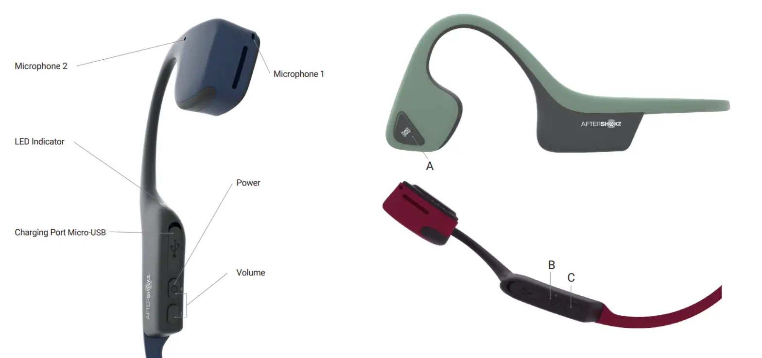AFTERSHOKZ AS650 Air Bone Conduction Wireless Bluetooth Headphone - fig2