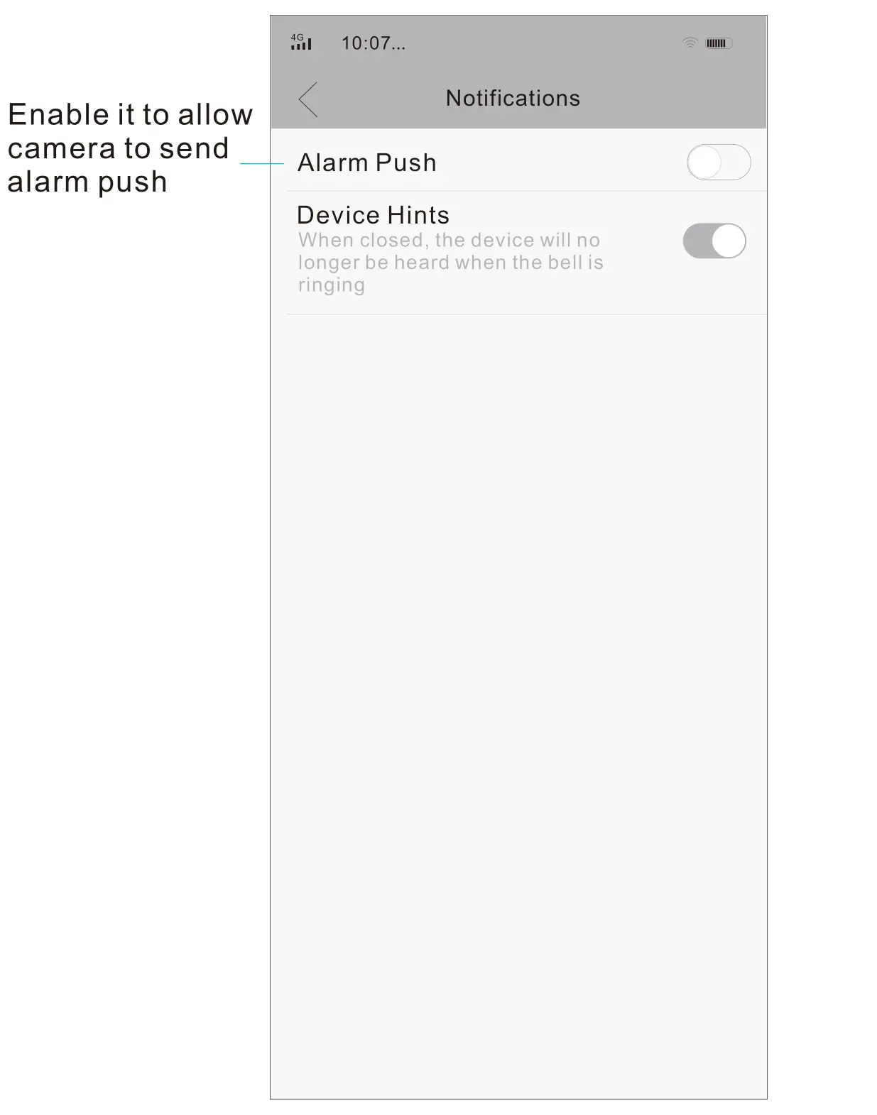 CRORZAR CZ-BP-CAM1 Wi-Fi Battery Camera - Notifications