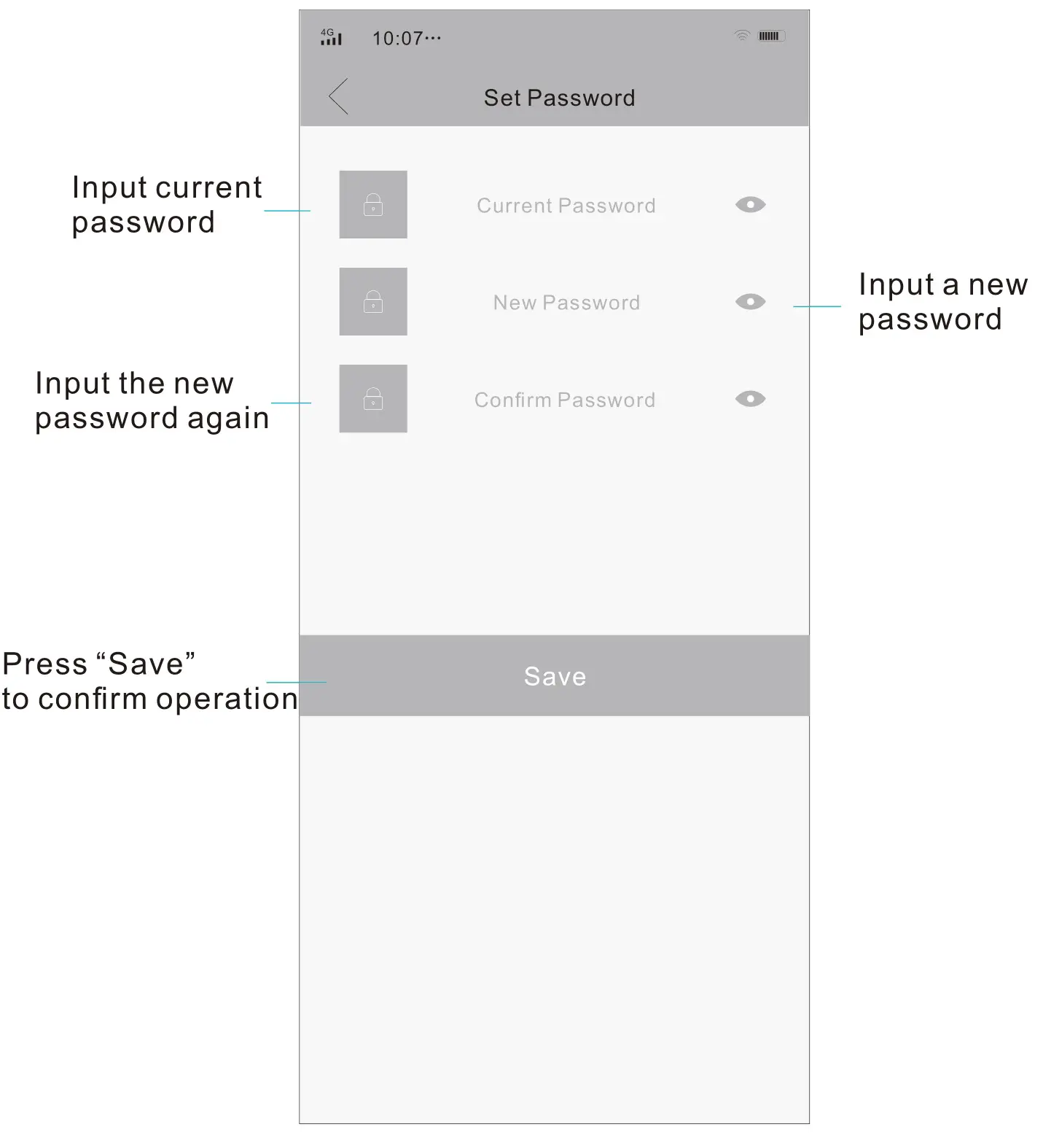 CRORZAR CZ-BP-CAM1 Wi-Fi Battery Camera - Set Password