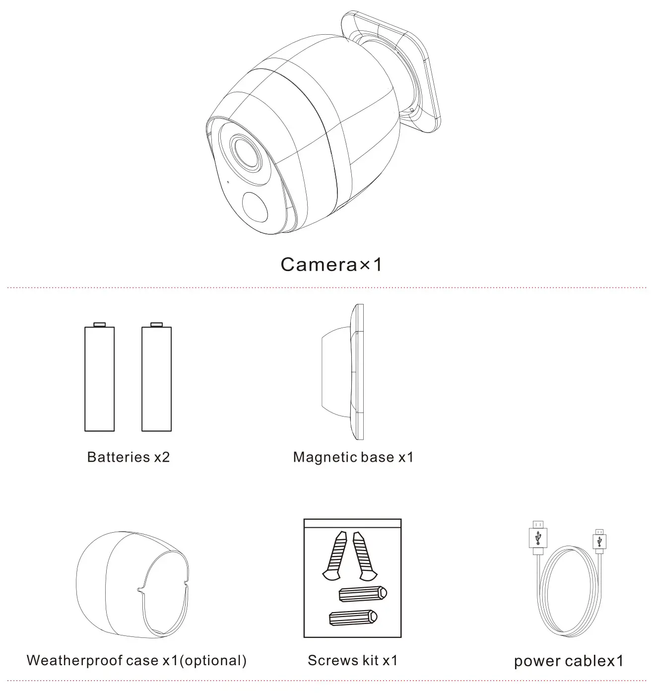CRORZAR CZ-BP-CAM1 Wi-Fi Battery Camera - overview