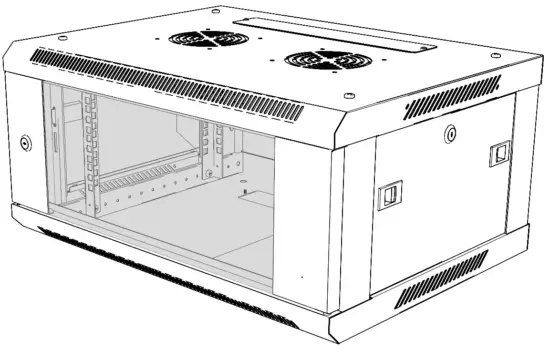 Lanberg WF01 64 66 V2 Series 19 Inch Wall Mount Cabinets