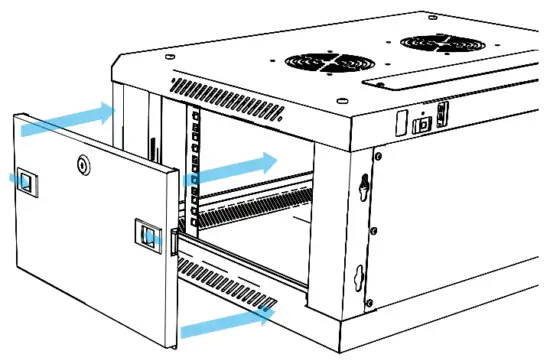 Lanberg WF01 64 66 V2 Series 19 Inch Wall Mount Cabinets - Simultaneously