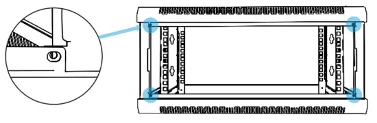 Lanberg WF01 64 66 V2 Series 19 Inch Wall Mount Cabinets - overlap1