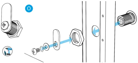 Lanberg WF01 64 66 V2 Series 19 Inch Wall Mount Cabinets - tighten