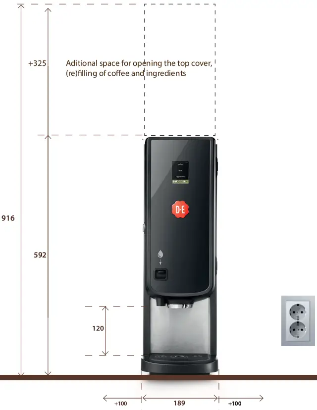 JDE PROFESSIONAL Bolero Pico Latte Touch Coffee Machine - FIG 2