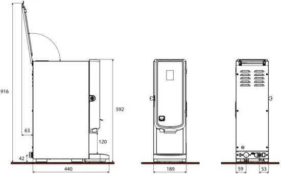 JDE PROFESSIONAL Bolero Pico Latte Touch Coffee Machine - FIG 5