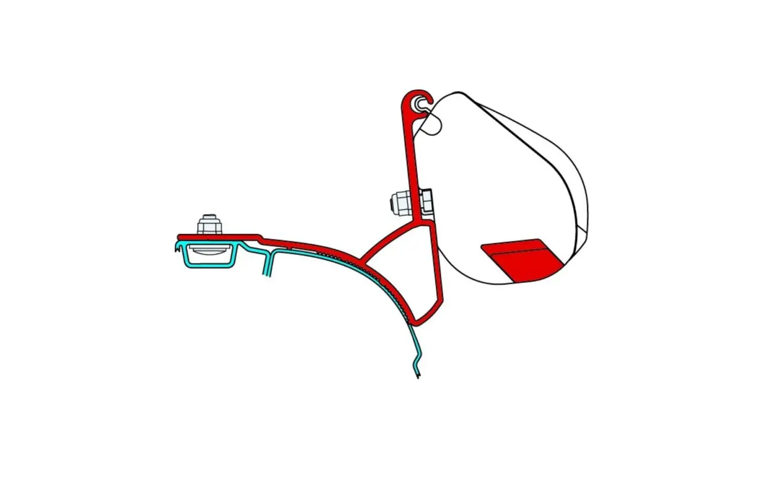 Fiamma 98655-747 F35 Pro Awning Adapter Kit Instruction Manual