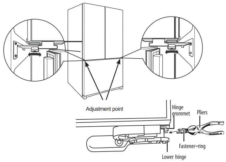 COSMO COS-FDR225RHSS-G 4 Door French Door Counter Depth Refrigerator - fig4