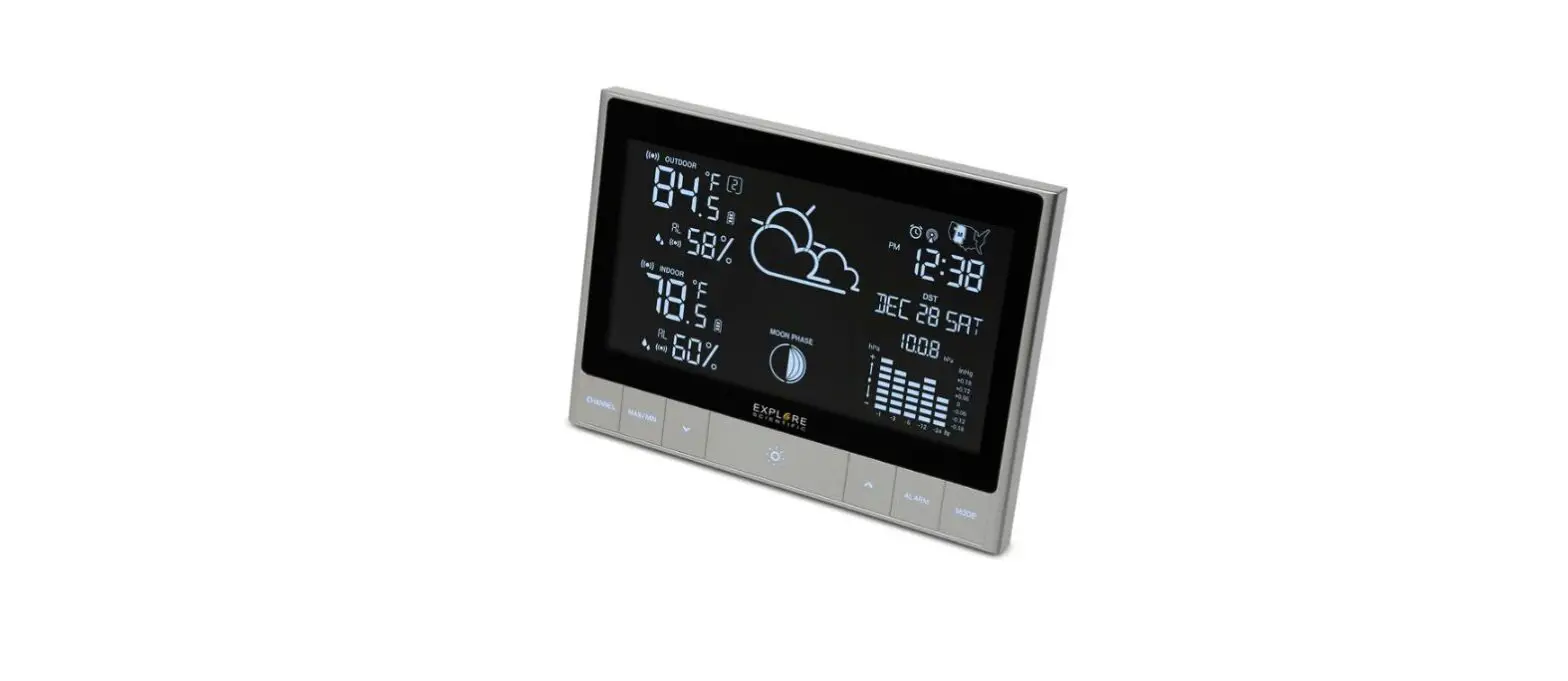 Explore Wsh5002 Crystal Vision Advanced Weather Station Touch Keys Instruction Manual
