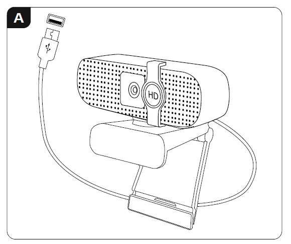 hama 00139991 C-400 1080P PC Webcam fig 1