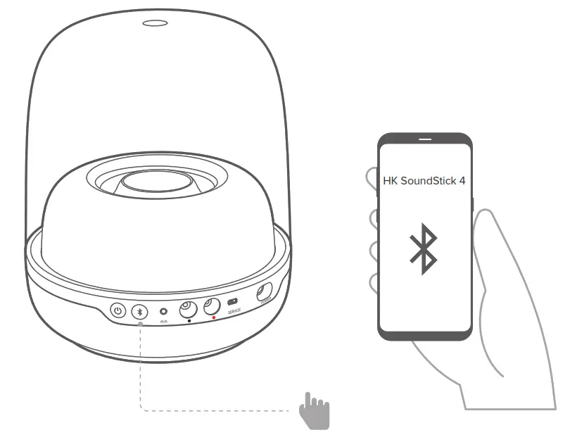 HARMAN 532SSTKIV Sound Stick IV Bluetooth Speaker System - PAIRING