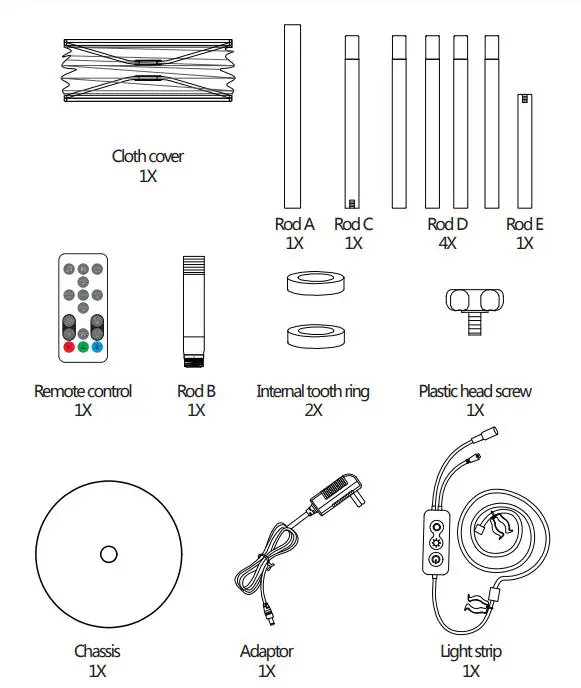 Zhongshan-Taozuo-Electrical-Technology-LD-C04-Smart-Fabric-Lamp-FIG-1
