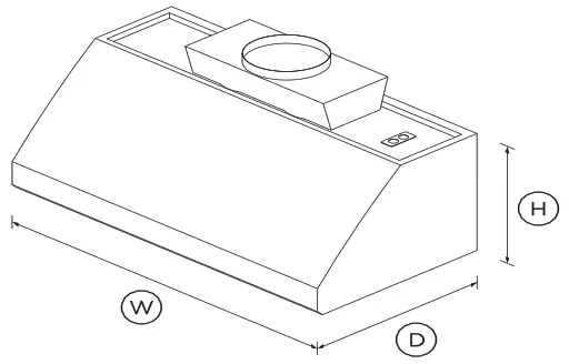 FISHER PAYKEL HCB48 12 N Wall Range Hood - Fig