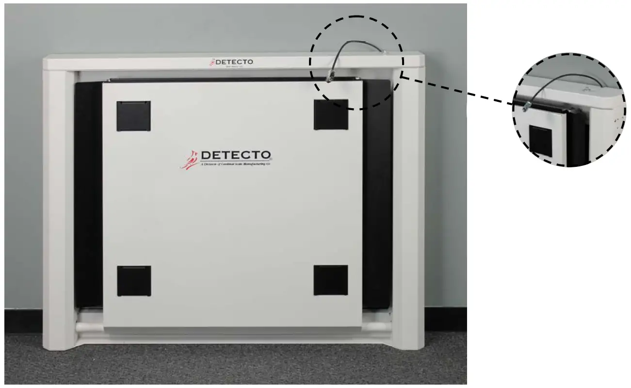 CARDINAL Detecto 7550 Fold up Stationary Wheelchair Scale - fig10