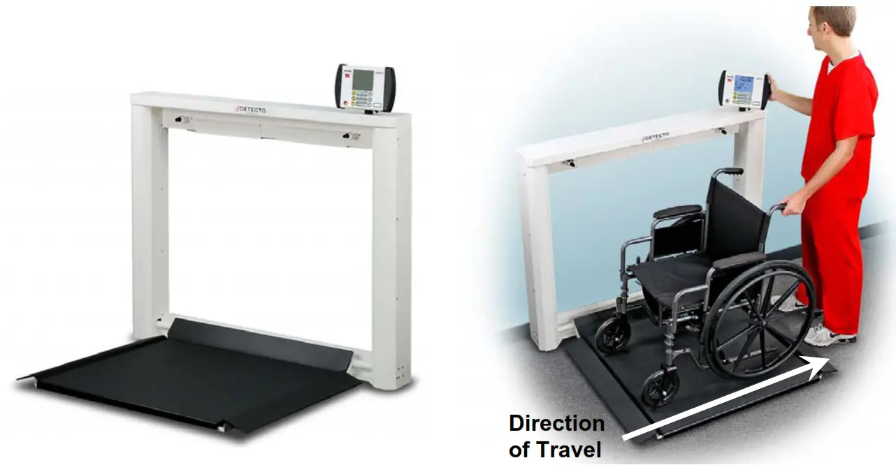 CARDINAL Detecto 7550 Fold up Stationary Wheelchair Scale - fig14