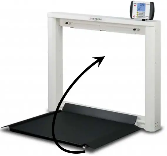 CARDINAL Detecto 7550 Fold up Stationary Wheelchair Scale - fig15