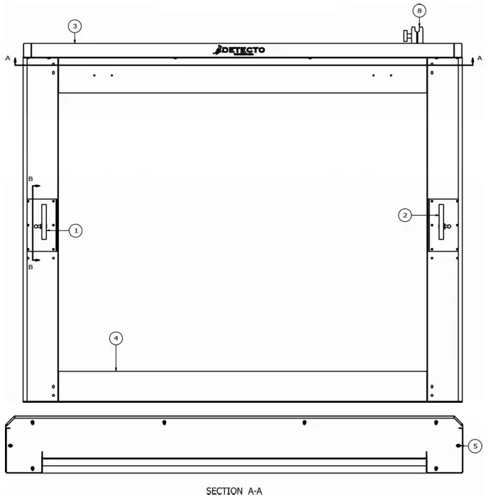 CARDINAL Detecto 7550 Fold up Stationary Wheelchair Scale - fig17