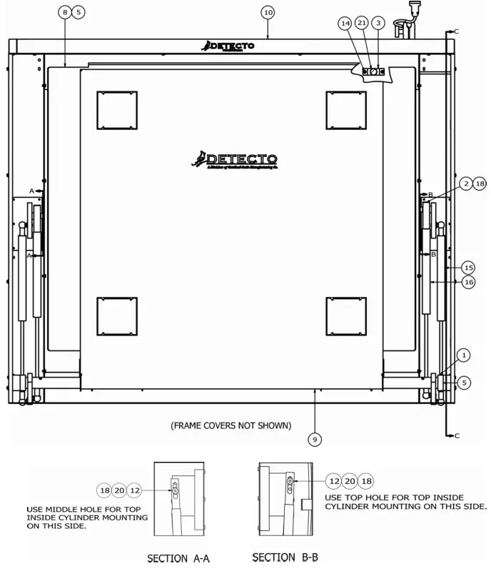 CARDINAL Detecto 7550 Fold up Stationary Wheelchair Scale - fig21