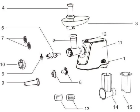 SCARLETT SC-MG45M14 Meat Grinder-fig2
