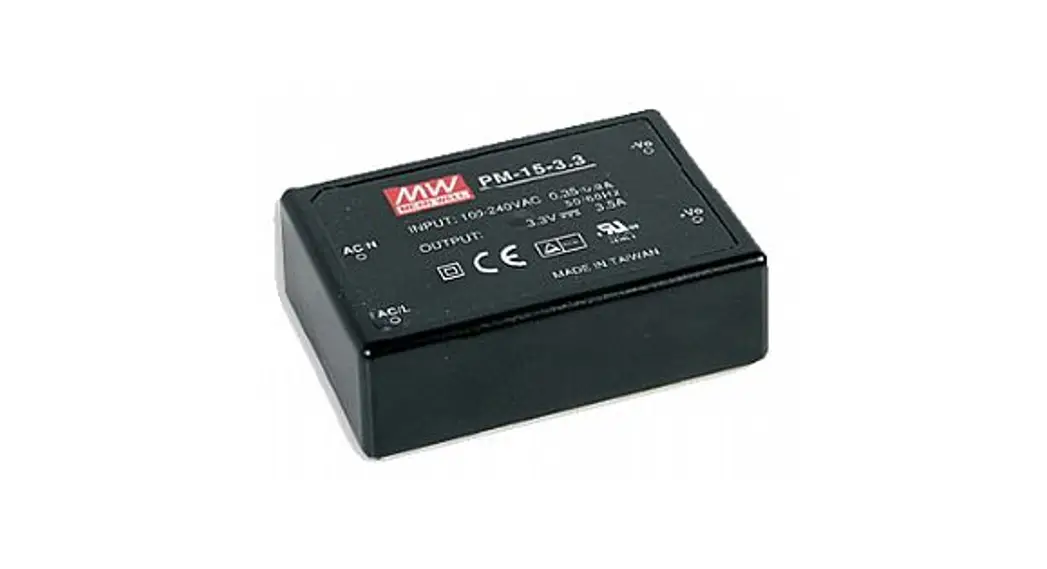 Mean Well Pm-15 Series 15w Single Output Medical Grade Switching Power Supply Instruction Manual