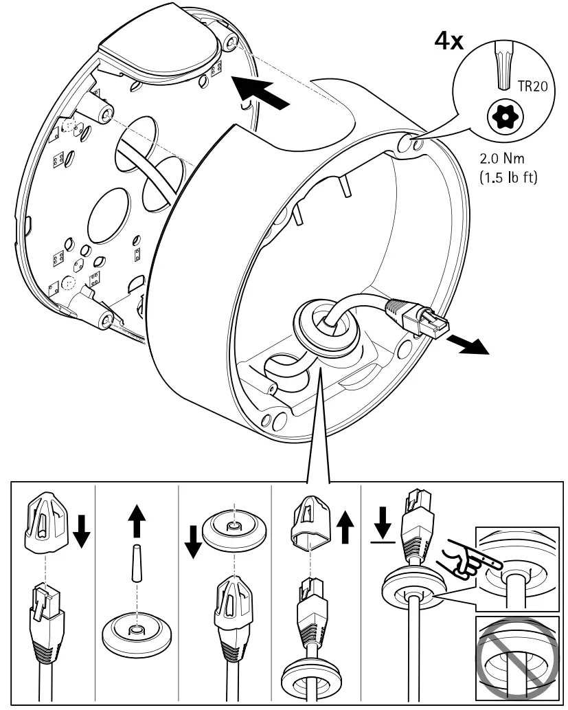 AXIS TQ1602-E Conduit Back Box - Fig 6