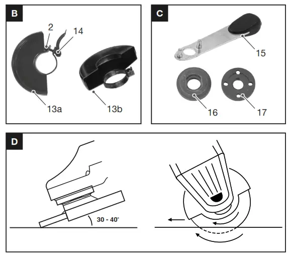 BATAVIA BT-CAG001 Cordless Angle Grinder - 2