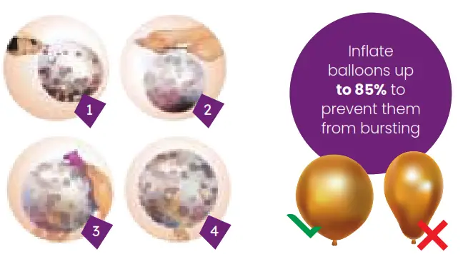 partizzle 50x Paper Confetti & Latex Helium Balloons - BALLOONS