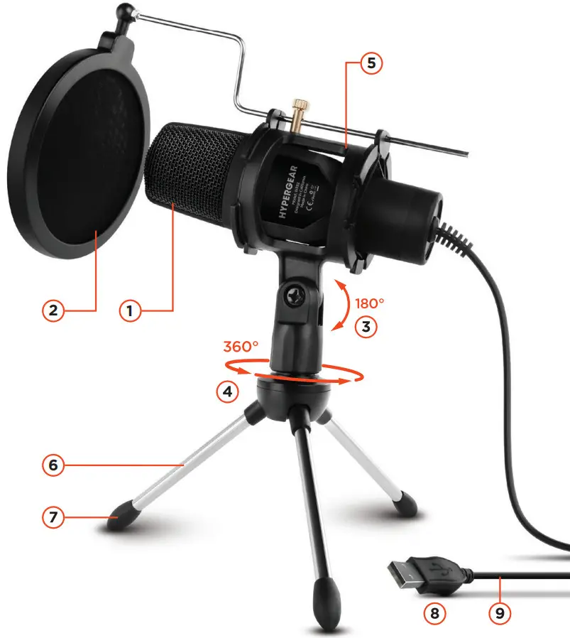 HYPERGEAR SOUND ADVANTAGE Pro Audio Condenser Microphone - Figure 1
