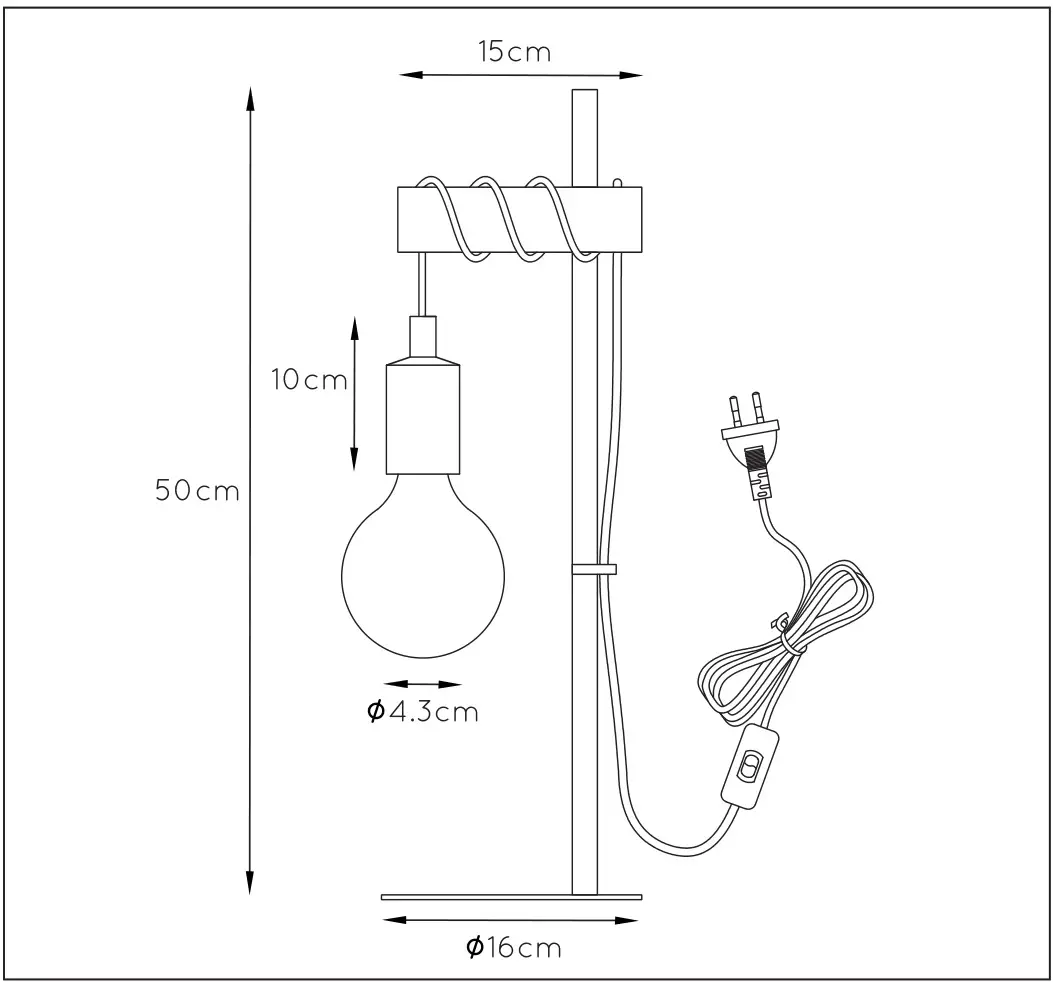 LUCIDE LIGHT Specifications - TECHNICAL DRAWING and DIMENSIONS