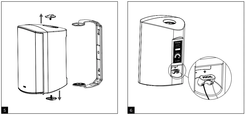 Focal 100 OD6-T Black High Quality Outdoor Loudspeaker - Fig 3