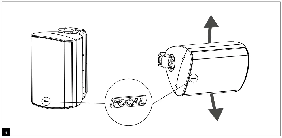 Focal 100 OD6-T Black High Quality Outdoor Loudspeaker - Fig 5