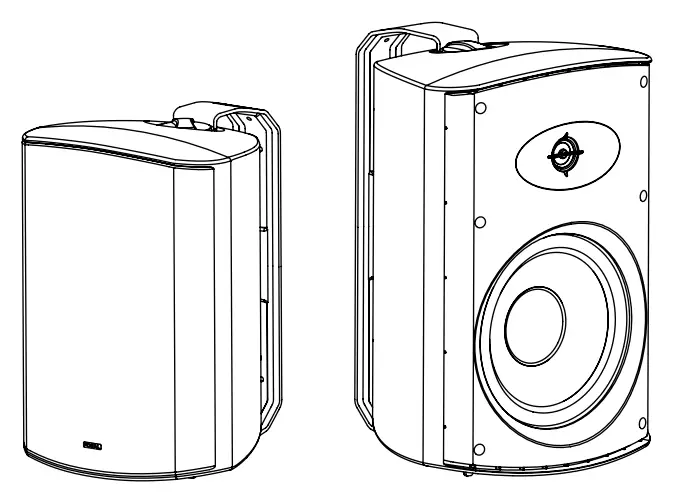 Focal 100 OD6-T Black High Quality Outdoor Loudspeaker