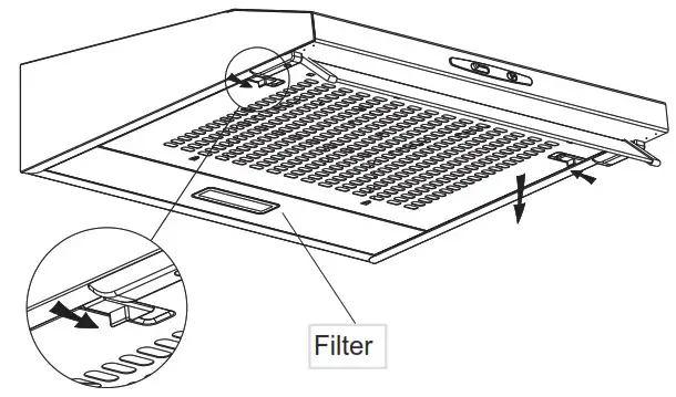 oceanic 180B8 Recycling box hood - Maintenance and cleaning