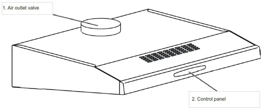 oceanic 180B8 Recycling box hood - Parts list