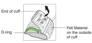 FIG 10 USING THE ARM CUFF
