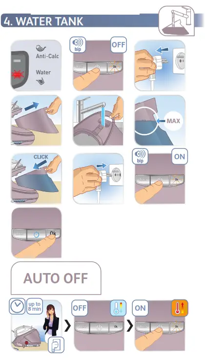 Tefal GV9710E0 PRO Express Ultimate II Steam Iron Stations - fig6