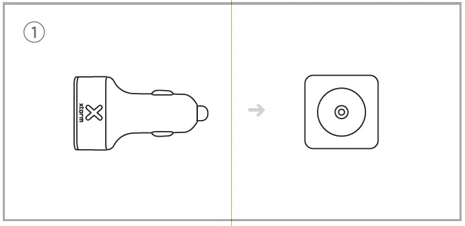 xtrom-AU202-Car-Charger-fig-1