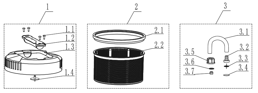 Bauer 58671 20V Cordless 4 Gallon Backpack Chemical Sprayer - Assembly Diagram