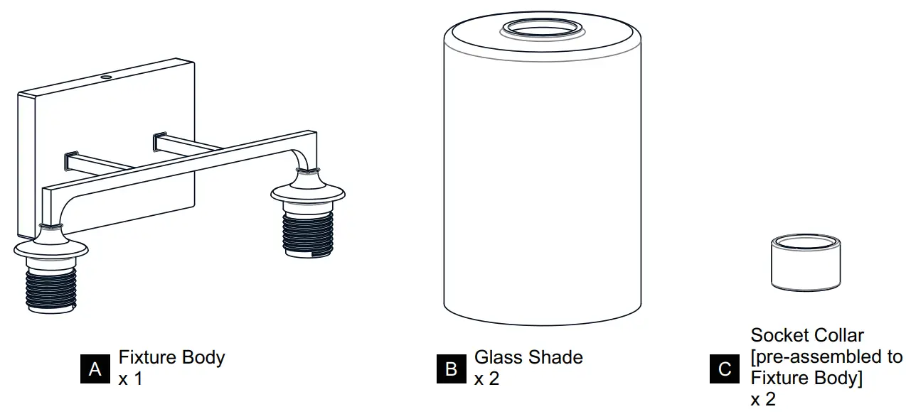 QUOIZEL PRC8616BN 2 Light 16 inch Brushed Nickel Bath Light Wall Light fig 2