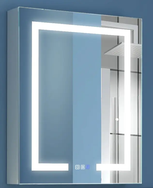 WELLFOR EXMC-2430R3 LED Lighted Bathroom Medicine Cabinet