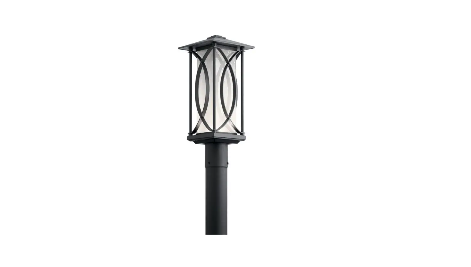 Kichler 49976bktled Ashbern 19-inch Textured Black Transitional Light Post Lantern Installation Guide