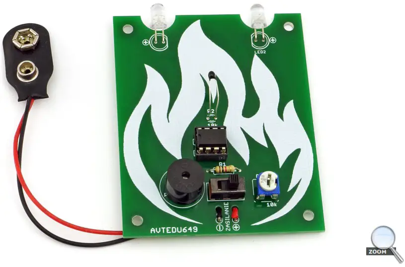 AVT EDU649 Thermo Fireman DIY Soldering Educational Kit - fig